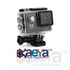 OkaeYa-4K Ultra HD 16 MP WiFi Waterproof Action Camera (Black)